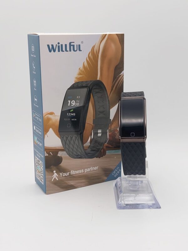 14 U512872 1 PULSERA FITNESS WILLFUL SW358 NEGRA + CAJA