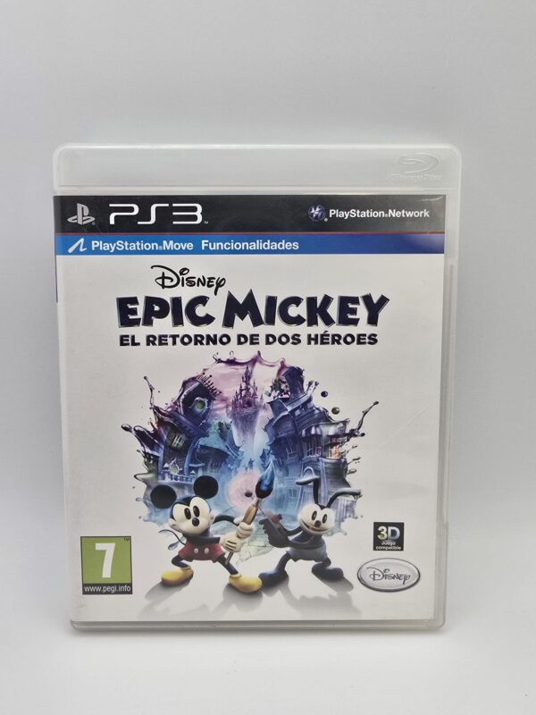 15u510605 1 VIDEOJUEGO PS3 EPIC MICKEY EL RETORNO DE DOS HEROES