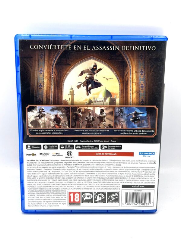 488160 4 VIDEOJUEGO PS5 ASSASINS CREED MIRAGE