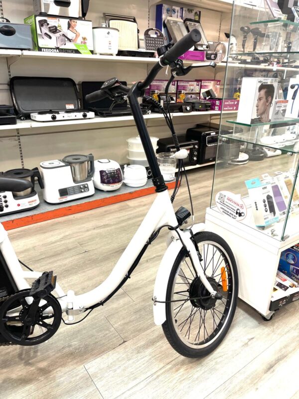 492830 1 BICICLETA ELECTRICA ZWHEEL URBAN JAZZ BLANCA + LLAVES + CARGADOR