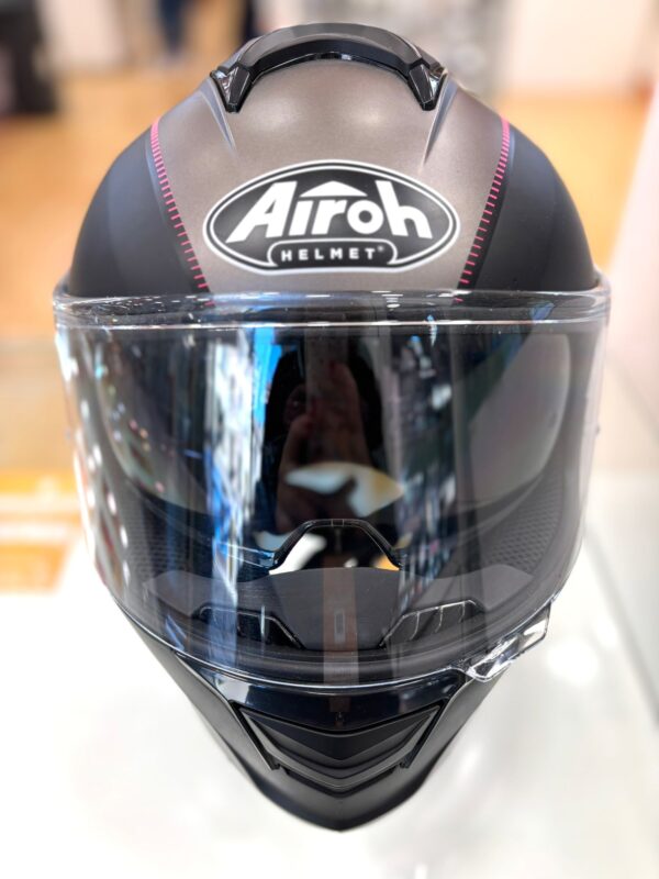 499284 2 CASCO AIROH SPARK SHOGUN ROSA MATE TALLA S