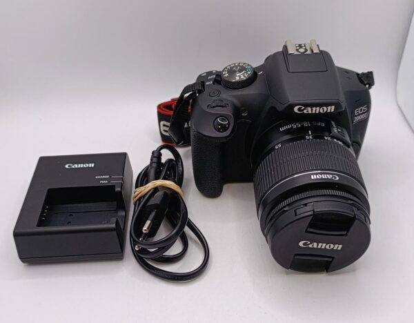 503271 3 CAMARA REFLEX CANON EOS 2000D + 18-55MM + CARGADOR + ESTUCHE