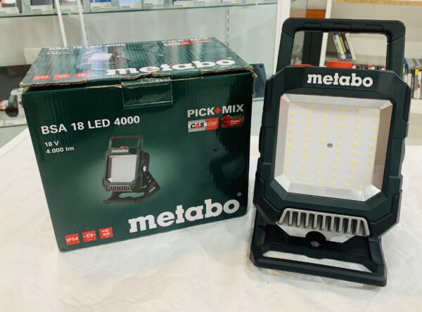 504553 5 scaled FOCO BATERIA METABO BSA 18 LED4000 + BATERIA + CAJA *A ESTRENAR*