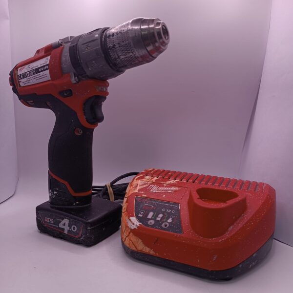 504774 2 TALADRO A BATERIA MILWAUKEE M12CPD + CARGADOR