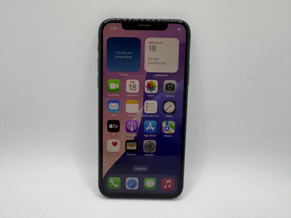 5058523 2 MOVIL IPHONE XS 64GB + CAJA + CABLE (MARCA EN EL CRISTAL DE CAMARA) 100% BATERIA