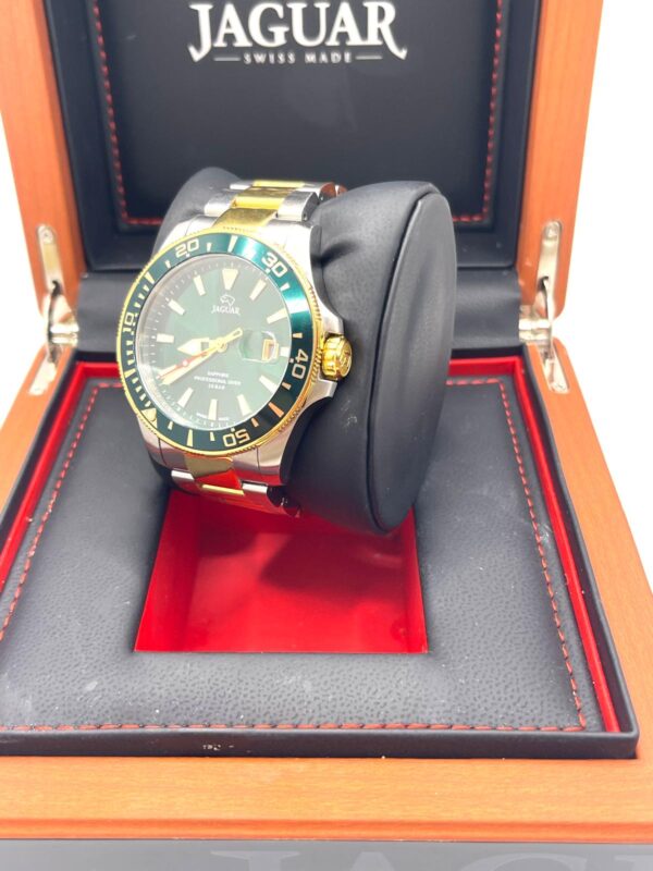 508313 2 RELOJ JAGUAR J863/4 PRO DIVER VERDE + CAJA