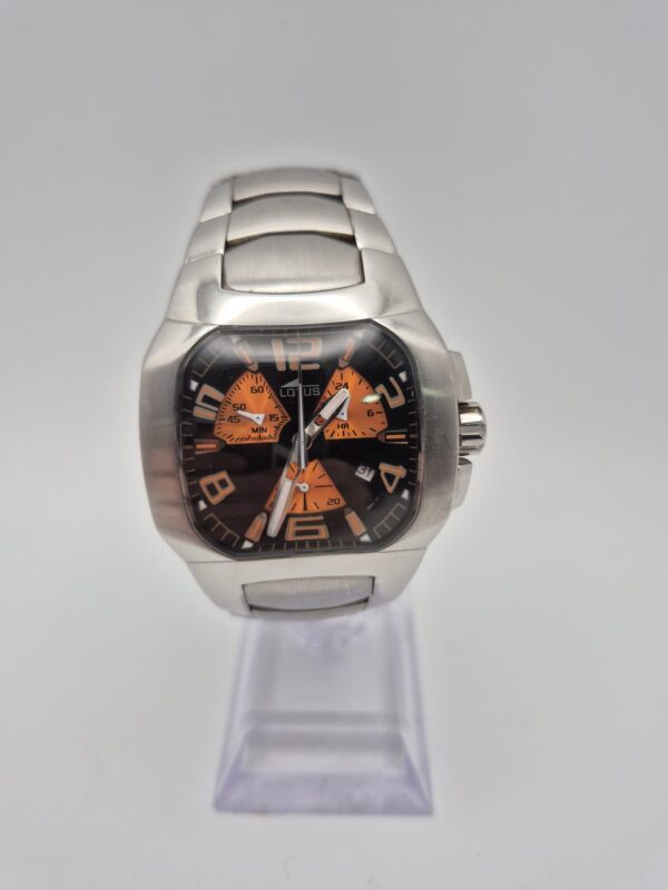 509642 1 RELOJ LOTUS 15501 ESFERA NEGRA/NARANJA