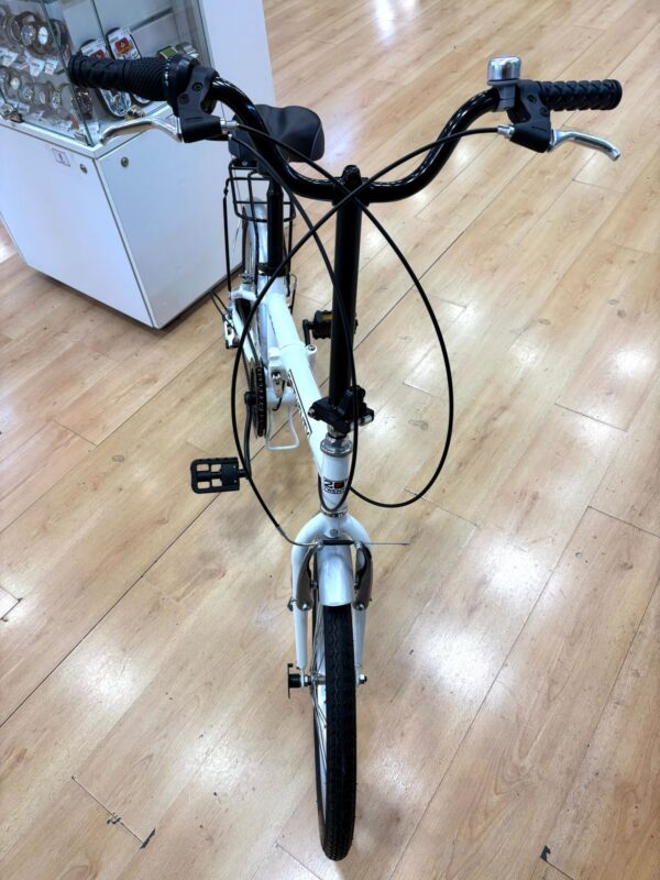 511392 3 BICICLETA PLEGABLE FOLDRING TWENTY BLANCA *A ESTRENAR* + FUNDA