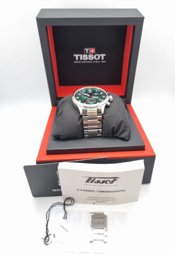 511677 5 RELOJ TISSOT 1853 MOD.T116617 ESFERA VERDE + ESLABONES + CAJA + CERTIFICADO