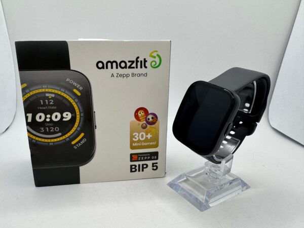 512243 3 SMARTWATCH AMAZFIT BIP 5 NEGRO+ CARGADOR + CAJA