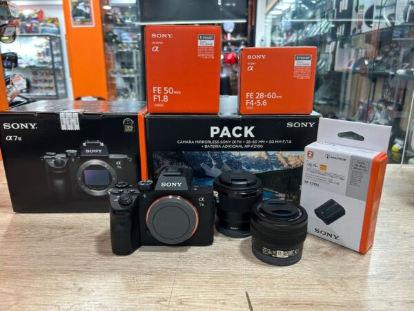 512780 2 CAMARA SONY ALPHA 7III+ OBJETIVO 28-60MM+OBJETIVO 50MM+2 BATERIASCARGADOR+CAJA+*A ESTRENAR*