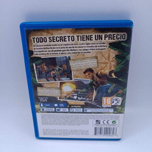 514305 4 VIDEOJUEGO SONY PSVITSA UNCHARTED AL ABISMO DE ORO