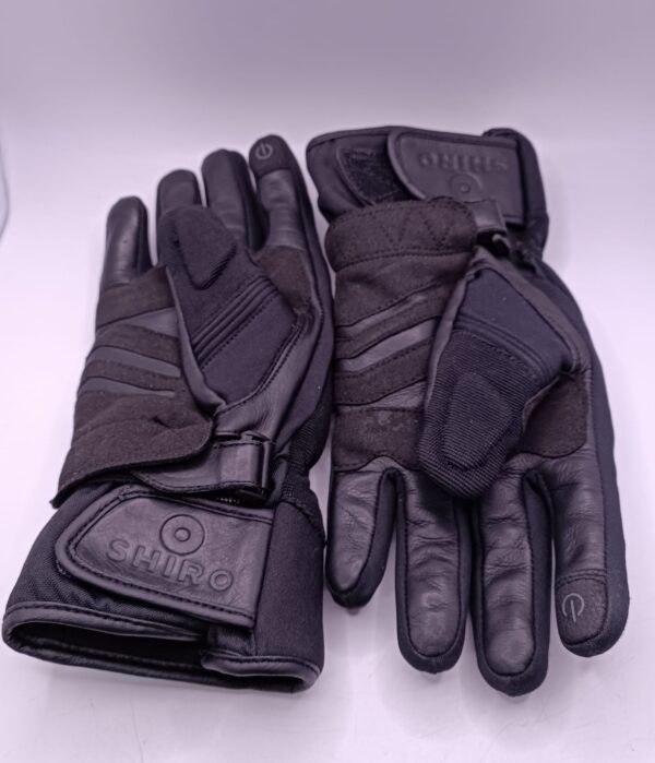 514482 1 GUANTES MOTO SHIRO COURSE ROAD NEGROS TALLA M * A ESTRENAR*