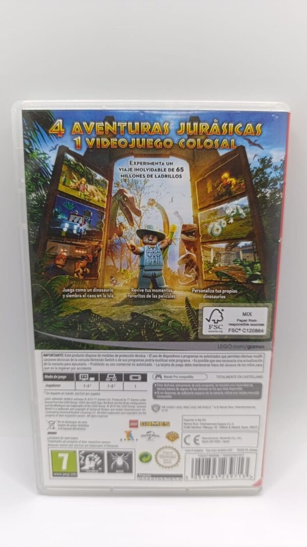 515236 3 VIDEOJUEGO NINTENDO SWITCH LEGO JURASSIC WORLD