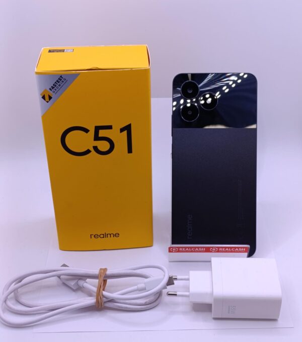 515294 5 MOVIL REALME C51 256GB 6RAM + CARGADOR + CAJA