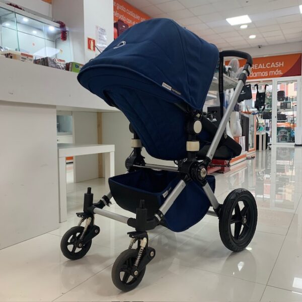 515386 3 CARRITO DE BEBE BUGABOO CAMELEON AZUL + ACCESORIOS