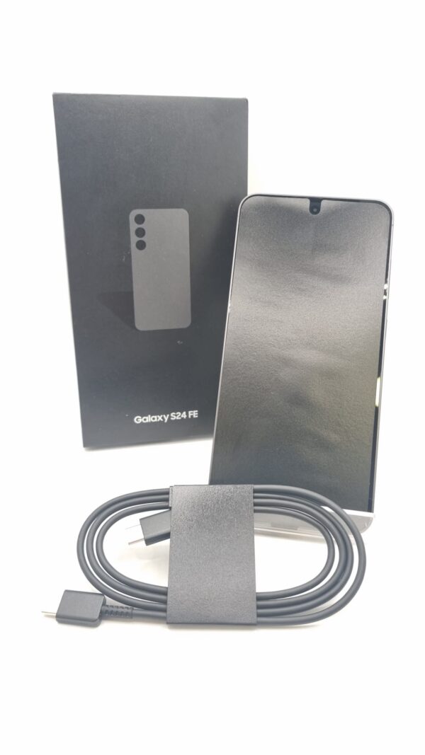 515745 5 MOVIL SAMSUNG GALAXY S24 FE 128GB/8GB NEGRO + CAJA + CABLE *A ESTRENAR*