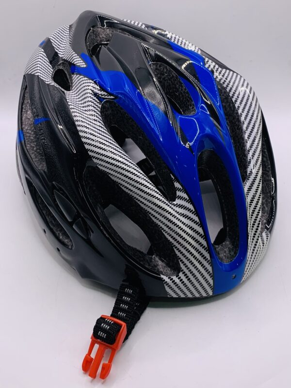 515822 CASCO DE BICICLETA NEGRO Y AZUL