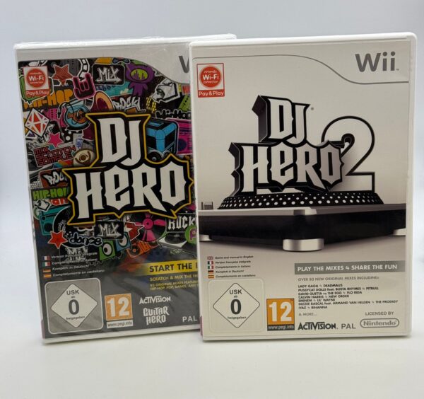 515914 2 PACK JUEGOS NINTENDO WII DJ HERO + DJ HERO 2