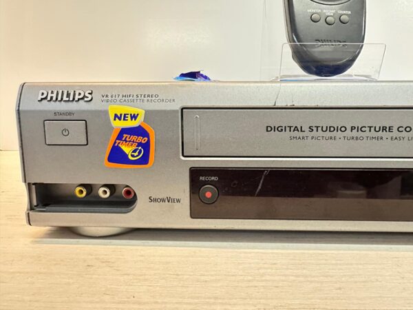 516375 3 REPRODUCTOR DE VHS PHILIPS VR617/16 6 CABEZALES + MANDO