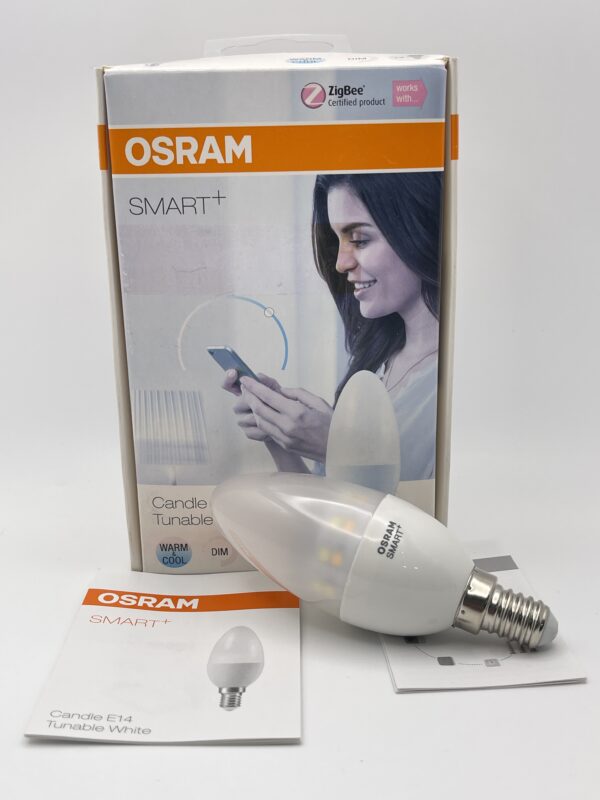 IMG 5306SAMU181224 87 scaled BOMBILLA INTELIGENTE OSRAM SAMRT PLUS CLASSIC E14 BLANCA