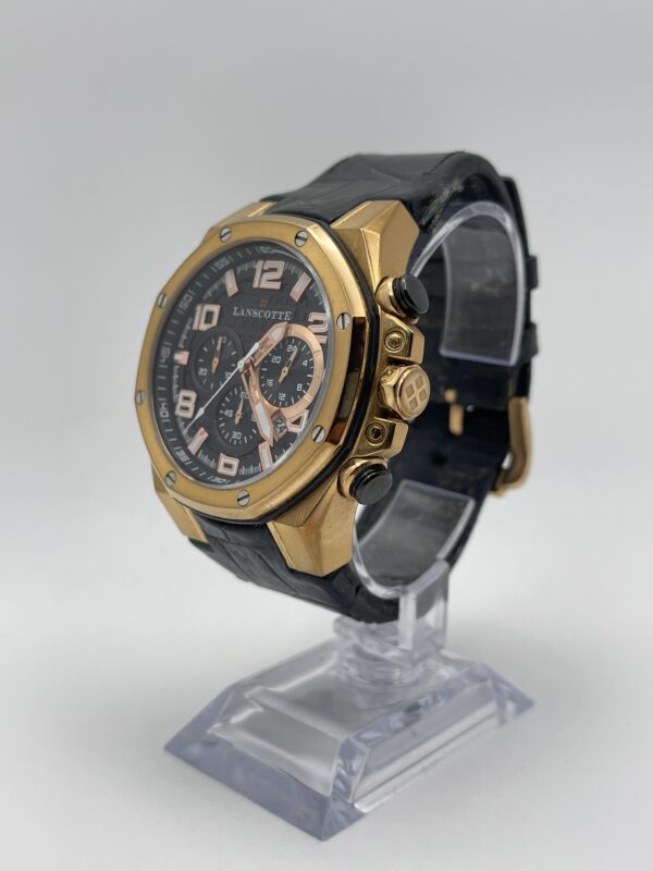 IMG 5752SAMU241224 76 scaled RELOJ LANSCOTTE 316L DORADO Y NEGRO