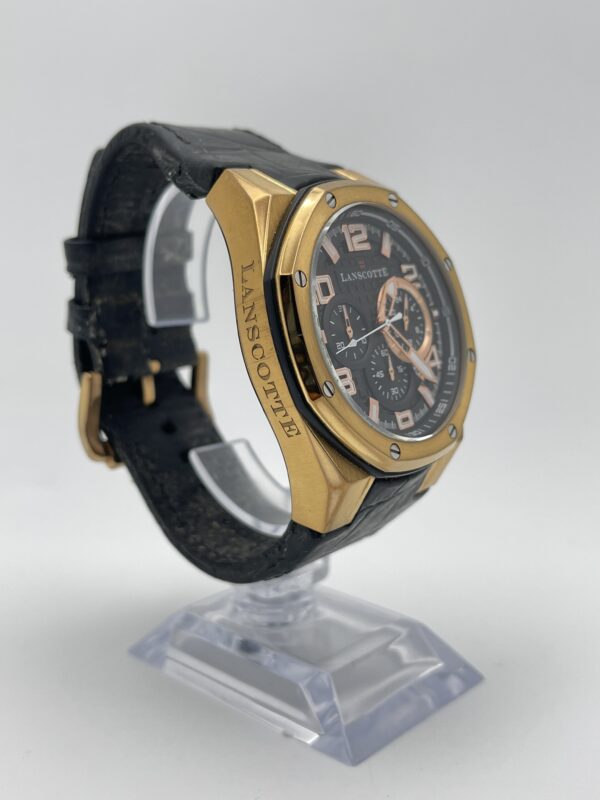 IMG 5752SAMU241224 77 scaled RELOJ LANSCOTTE 316L DORADO Y NEGRO