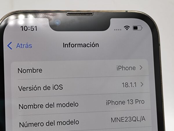 Imagen de WhatsApp 2024 12 10 a las 19.51.41 5b021c71 APPLE IPHONE 13 PRO 128GB VERDE 100% SALUD BATERIA + CAJA + CABLE