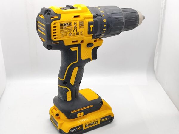 Imagen de WhatsApp 2024 12 23 a las 18.32.30 503082de TALADRO BATERIA DEWALT 18V XR DCD778 AMARILLO NEGRO + MALETIN