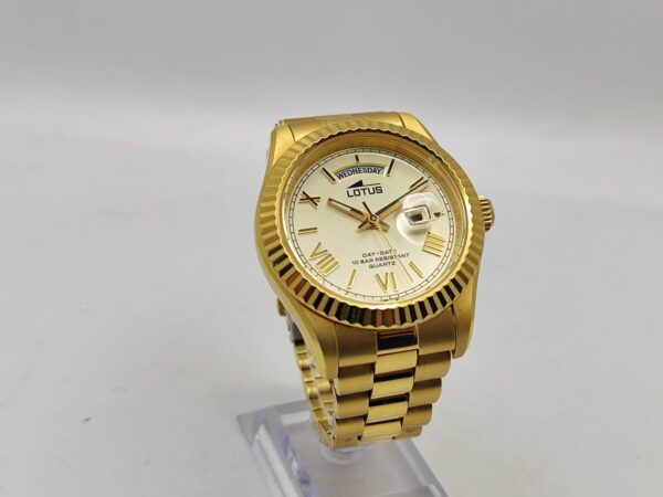 Imagen de WhatsApp 2024 12 23 a las 19.21.07 5560fd34 RELOJ LOTUS 18857 DORADO ESFERA DORADA + CAJA Y ESLABONES