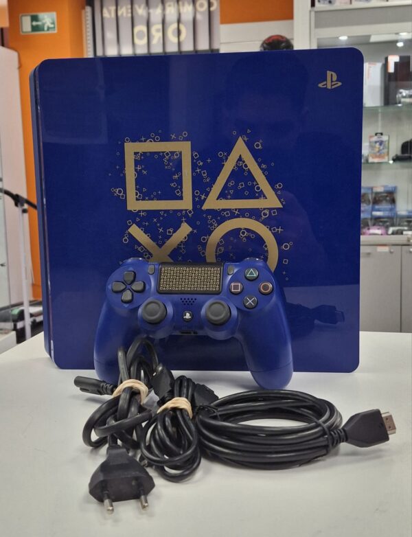 WhatsApp Image 2024 12 04 at 12.29.36 2 CONSOLA SONY PS4 SLIM 500GB AZUL EDICION DAYS TO PLAY + MANDO + CABLES