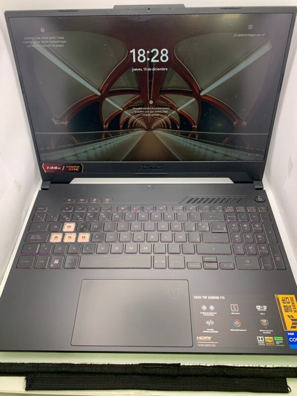 WhatsApp Image 2024 12 19 at 18.31.38 PORTATIL ASUS TUF F15 I7-12700H 16GB/ 512GB SSD RTX 4GB 3050 + CARGADOR