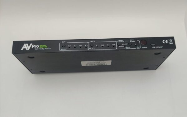 14 U384951 3 SPLITER AV PRO CONNECT AC-MX42-AUHD 4 ENTRADAS 2 SALIDAS + CABLE