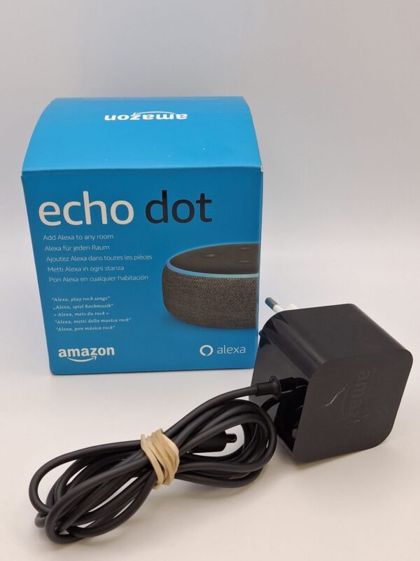 15u520020 2 ALTAVOZ INTELIGENTE AMAZON ECHO DOT 3RA GENERACION + CAJA *A ESTRENAR*