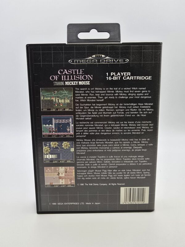 15u521700 3 VIDEOJUEGO MEGA DRIVE CASTLE OF ILLUSION