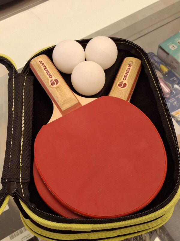 15u529014 3 SET PING PONG RAQUETAS + RED + FUNDA