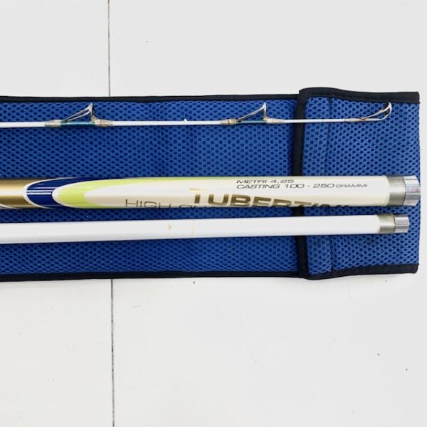 407715 7 1 CAÑA DE PESCAR TURBERTINI SURF CASTING 100-250 4.25M + FUNDA