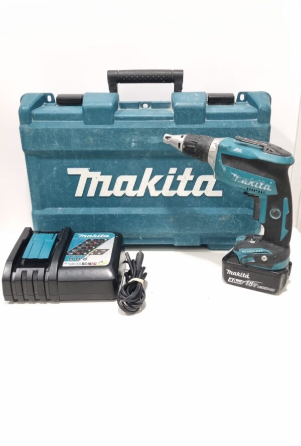 461957 1 1 ATORNILLADOR DE PLADUR A BATERIA MAKITA DFS452 + BATERIA 4AH + CARGADOR + MALETIN