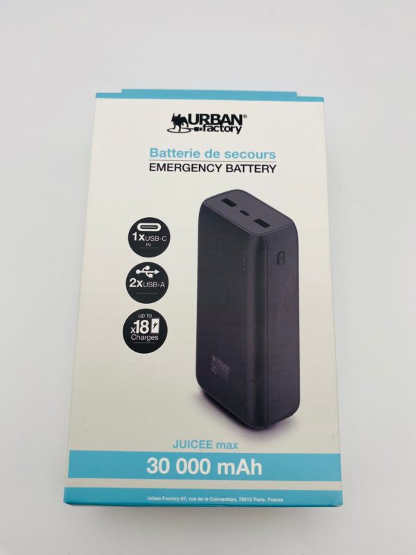 490740 1 CARGADOR PORATIL URBAN FACTORY 30.000MAH *A ESTRENAR*