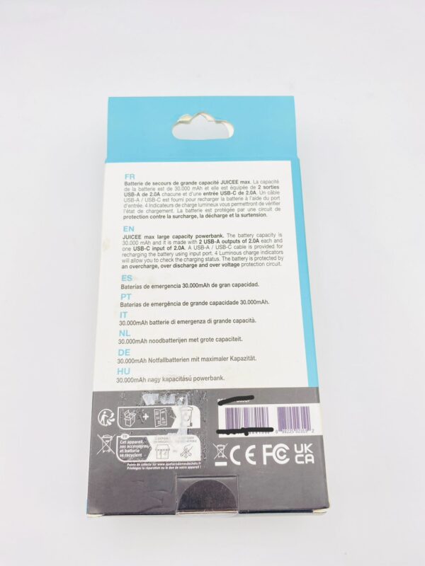 490740 2 CARGADOR PORATIL URBAN FACTORY 30.000MAH *A ESTRENAR*