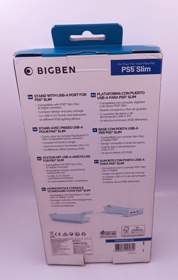 504412 4 BASE DE CARGA PARA PS5 SLIM BIGBEN