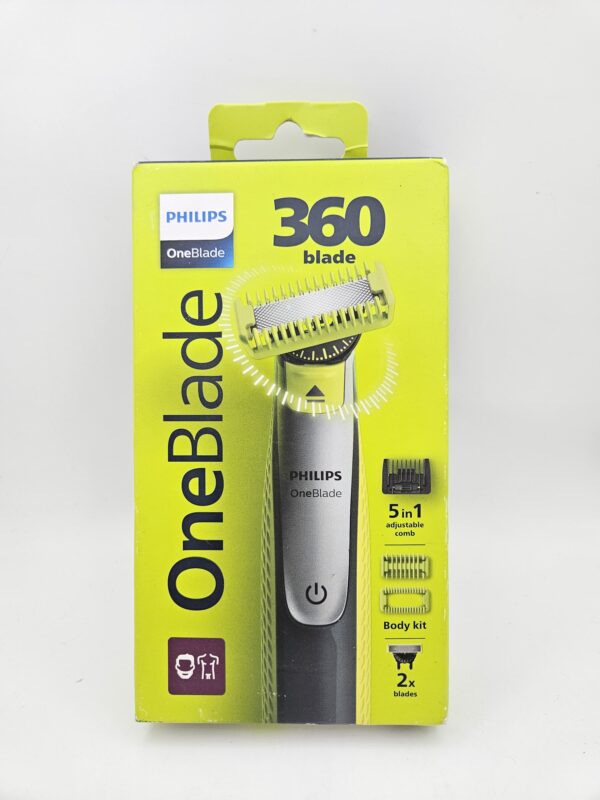 515692 1 scaled RECORTADORA DE BARBA Y CORPORAL PHILIPS ONE BLADE 360 5 EN 1 * A ESTRENAR*