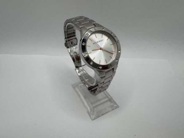 516337 1 RELOJ PULSERA VICEROY 401044 ESFERA BLANCA CORREA ACERO