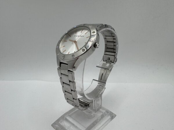 516337 3 RELOJ PULSERA VICEROY 401044 ESFERA BLANCA CORREA ACERO