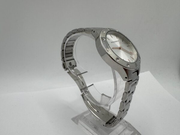 516337 4 RELOJ PULSERA VICEROY 401044 ESFERA BLANCA CORREA ACERO