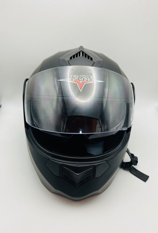 516560 7 CASCO DE MOTO FGN XL NEGRO + FUNDA