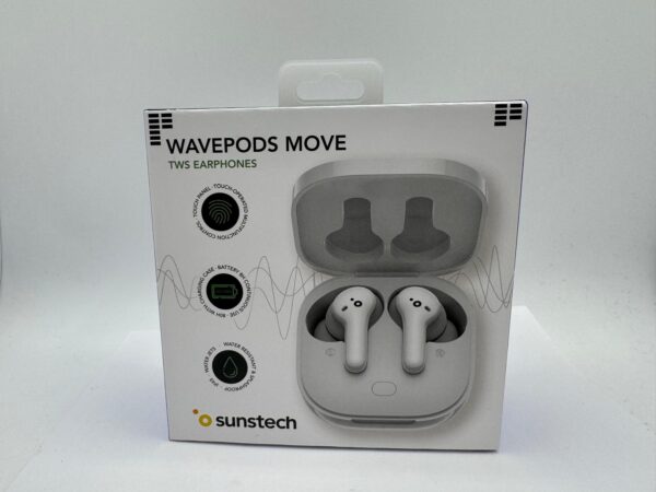 516826 1 AURICULARES SUNSTECH WAVEPODS MOVE TWS EARPHONES+CAJA *A ESTRENAR*