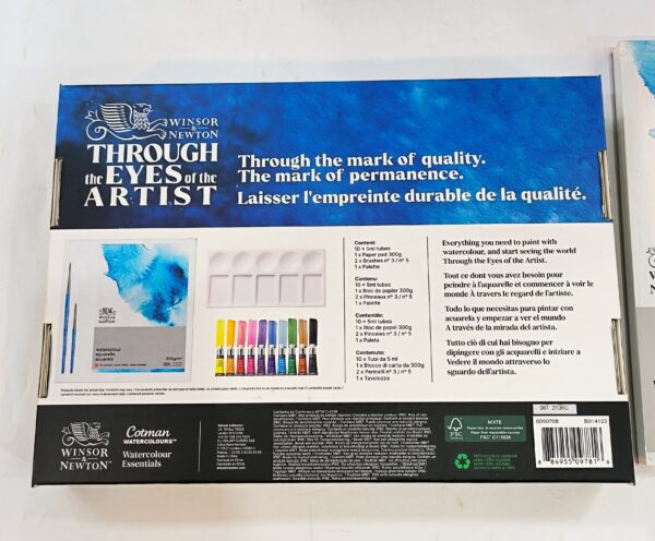 516882 2 scaled SET DE PINTURAS WINSOR & NETWORK WATERCOLOUR ESSENTIALS 14 PCS EN CAJA A ESTRENAR