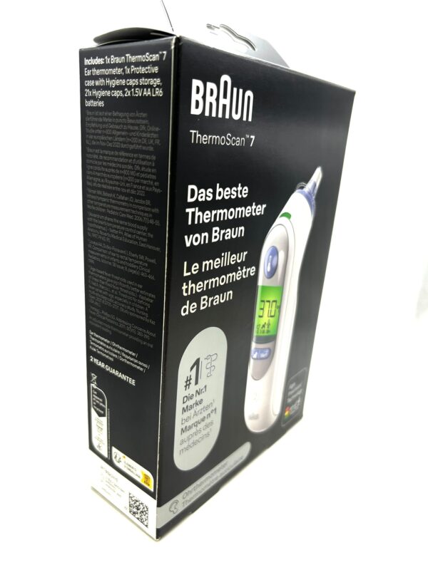 516895 3 TERMOMETRO DE OIDO BRAUN THERMOSCAN 7 A ESTRENAR + CASE