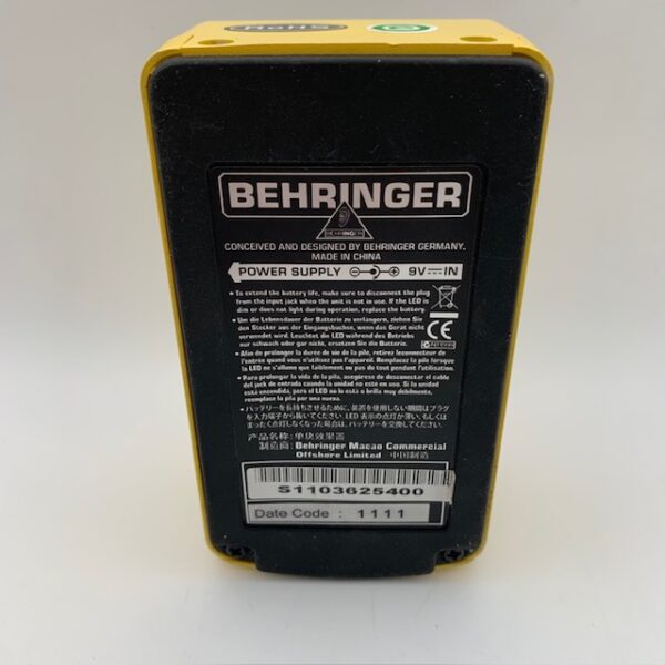 516990 3 PEDAL BEHRINGER BASS GRAPHIC EQUALIZER